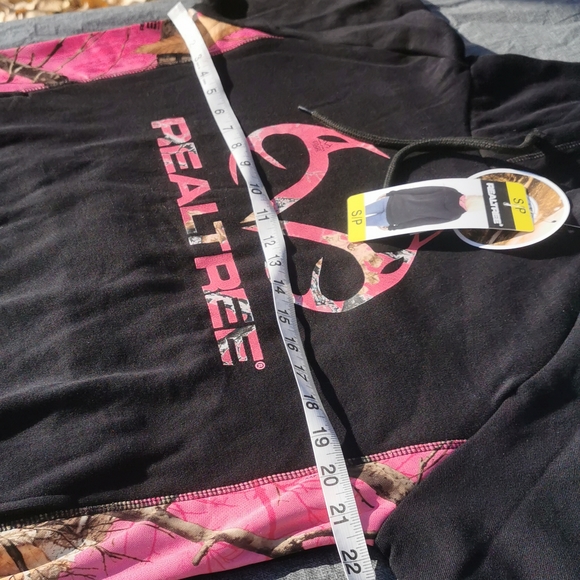 Real Tree Small S Realtree black pink camo New NWT hoodie sweatshirt - Picture 5 of 12